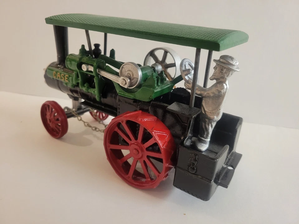 JI Case Steam Engine Tractor w/ Canopy & Man, 1/16 Irvin's Model Shop - Image 3 of 4