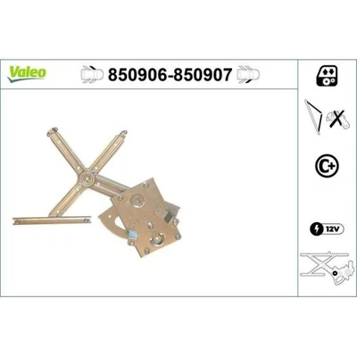 1x Lève-vitre VALEO 850906 convient pour OPEL VAUXHALL - Photo 1/2
