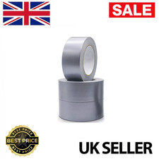 PACK OF 05 DUCT GAFFER HEAVY DUTY TAPE WATERPROOF CLOTH TAPE 50MM X 45M SILVER 0.44 per metre