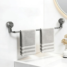Adjustable Suction Cup Towel Rack, 11.8-23.6 Inch Extendable Towel Bar for Bathr