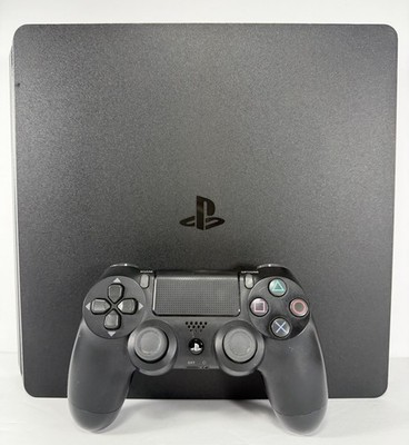 Sony PlayStation 4 PS4 Slim Console CUH-2015A 500GB + Controller + Cables -Works