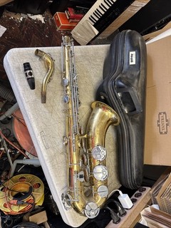 1950s Noblet DN Paris Tenor Saxophone Made in France w/ Selmer Sax Pak case