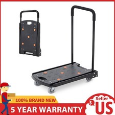 Heavy Duty Folding Hand Truck Dolly Cart with Wheels Utility Luggage Cart 330lbs