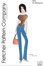 Spa Jeans Top Doll Clothes Sewing Pattern for Ellowyne Wilde Tonner