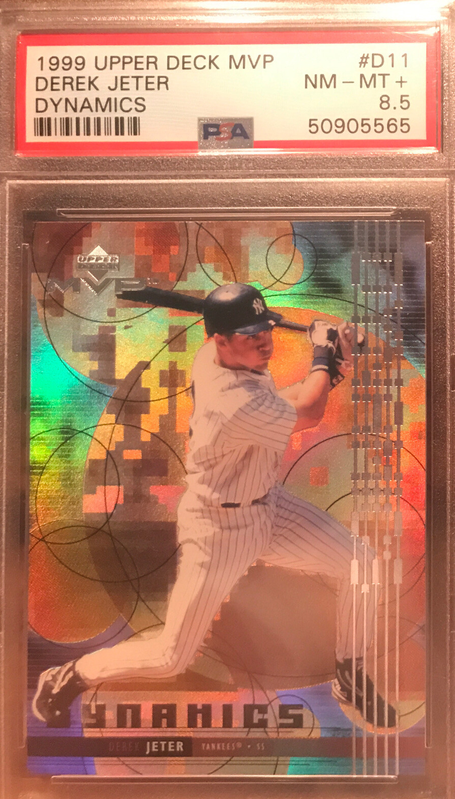 1999 Upper Deck MVP #D11 Derek Jeter Dynamics PSA 8.5 NM-MT+