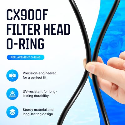 2 O-Ring Per Filtro Piscina Hayward Star-Clear CX900F, Pentair U9-228A, Sta-Rite O-240, Captain O-Ring