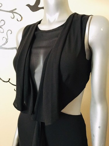 NWT BCBG MAXAZRIA RUFFLE CASCADE OPEN BACK GOWN MAXI DRESS SIZE 8 MSRP $298 - Picture 2 of 7