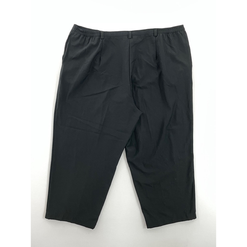 Sag Harbor Damen Anzughose schwarz hoher Bund Stretch Plissee vorne Plus 24W - Bild 2 von 8