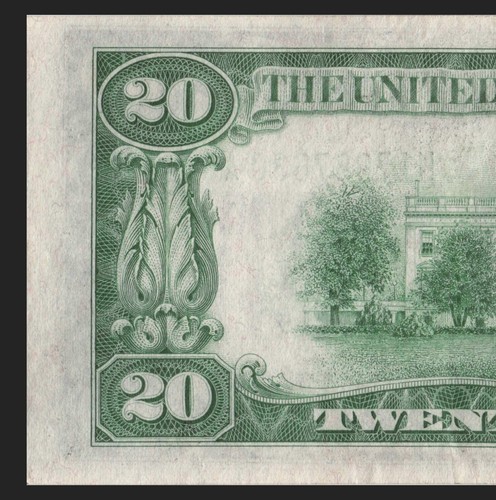 1934 St Louis Twenty Dollar Bill H17987630A Back Plate H9 403 Mule Note - Picture 9 of 11