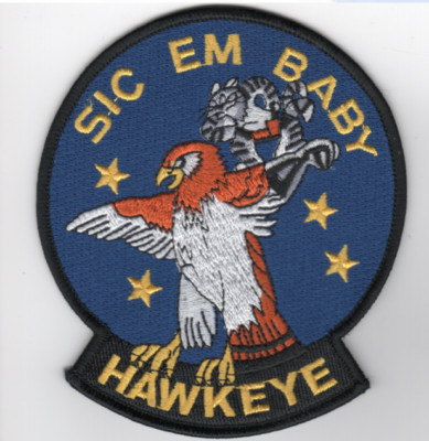 4.5'' E-2 HAWKEYE SIC EM BABY EMBROIDERED PATCH