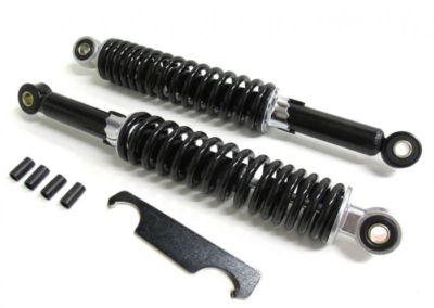 280mm Stoßdämpfer Schwarz Satz + Einstellschlüssel für Mofa Moped Mokick