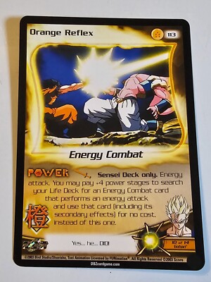 Orange Reflex 2003 Score Unlimited Dragon Ball Z DBZ TCG #113 | eBay