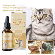 Pet Skin Repair Serum Promote'Hair Regrowth Itch Relief Dog Cat Aids Fit K9 A1J2