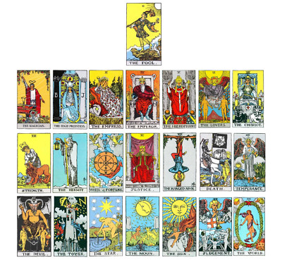 22 Major Arcana Tarot Card edible images, choose size, wafer