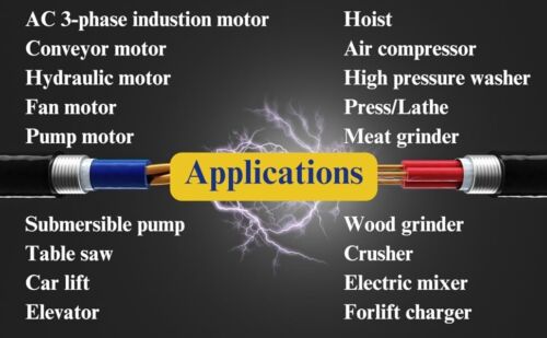 Single to 3 Phase Converter, Use 5HP(3.7kW) 15A Motor 200V-240V Only, MY-PS-7.5 - Picture 8 of 8