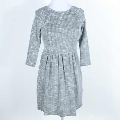 Tibi fit flare/shift Dress Knee Length Pleated Short Sleeve Textured Gray 2 | eBay Tibi fit flare/shift Dress Knee Length Pleated Short Sleeve Textured Gray 2 | eBay