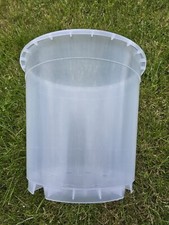 27cm DIAMETER  EX LARGE 26cm DEEP,  CLEAR PLASTIC ORCHID POT,  PLANT POTS