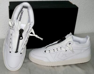 Converse 159456C FASTBREAK MID ZIP Leder Schuhe Sneaker SLIP-ON Boots 44 White