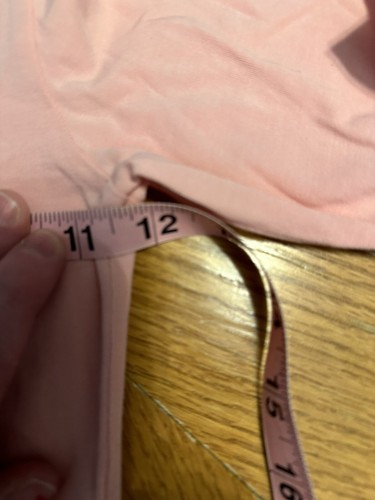 Matilda Jane Shirley Layering Tee Pink Basic Top With MJC Monogram Size 6 - Picture 4 of 6