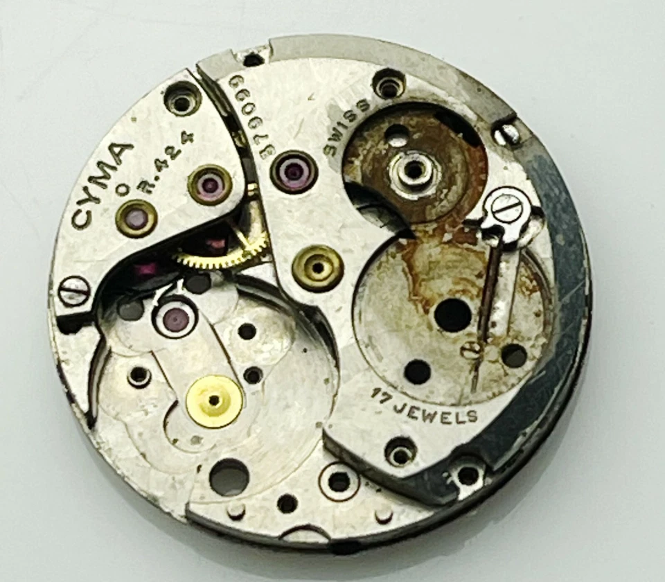 Movement CYMA R.424 Of Rope Original Incomplete for Pieces Replacement - Image 2 of 3