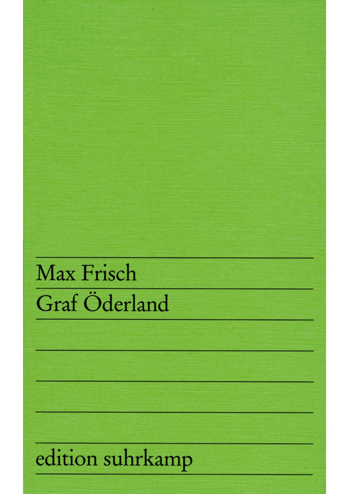 Graf Öderland, Max Frisch