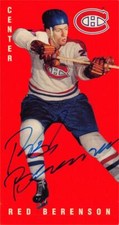 Red Berenson signed hockey card Canadiens 1995 Parkhurst 1964-1965 Tallboys #80