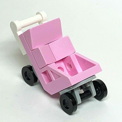 Lego Baby Stroller Pink City Town Infant Girl Boy Minifigure Sitter Park New Ebay