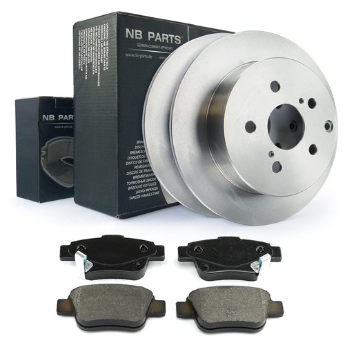 Frankberg Bremsscheiben + Bremsbeläge Hinten Für Toyota Corolla Verso 2004-2009