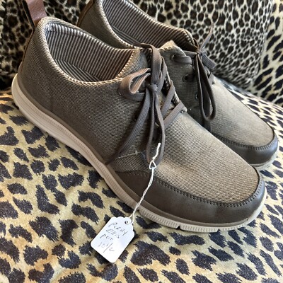 Perry Ellis Size 10 1/2 Men's Lace Up Shoes Foreman Gray