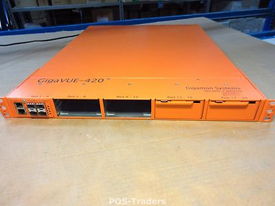GIGAMON GIGAVUE-420 TRAFFIC VISIBILITY NETWORK NODE Data Acces System 8 Slots
