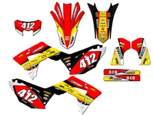 2021-2024 CRF 450 RL RICOCHET Yellow Senge Graphics Kit Compatible with Honda