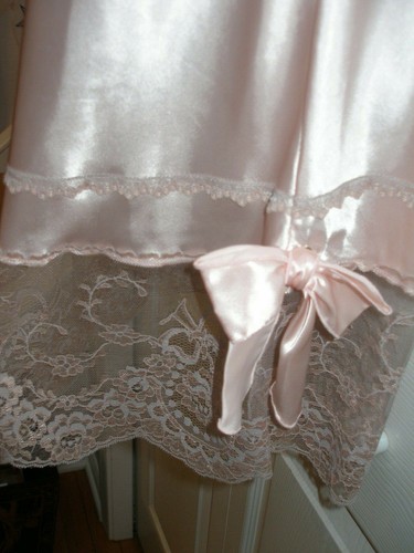 Vintage Women's Large Pink Nightgown & Robe Set Victorian Lace Trim 2 Pcs New - Picture 8 of 12