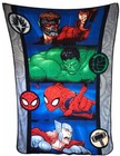 Marvel Avengers 84" X 60" Fleece Full Bed Throw Blanket Gray