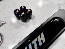 Kith Valve Stem Caps Black