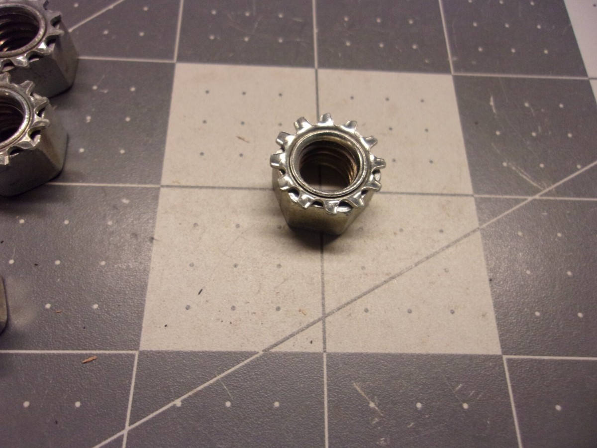 Air-Cooled Engine Supply LN-38 (50) Lock Nuts w/Washer 3/8