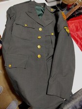 US Army Green Dress Service Uniform Jacket Coat 38 L