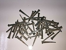 Vintage Lot of 54 Square Headed Nails 1 5/8 In Craft Metal Art Project Hardware