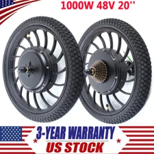 1000W 48V 20inch Front/Rear Ebike Integral Motor Wheel Motorized Ebike 7-speed