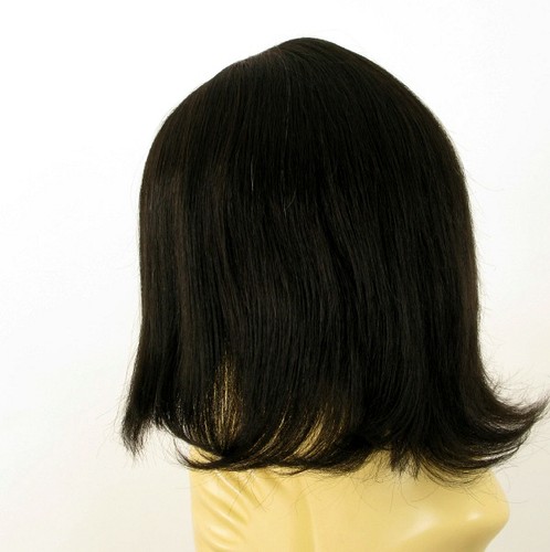 wig for women 100% natural hair black ref CORALIE 1B PERUK - Picture 4 of 8