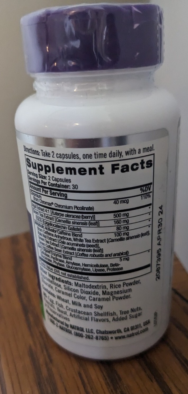 Natrol Acaiberry Diet 60 Veg Caps
