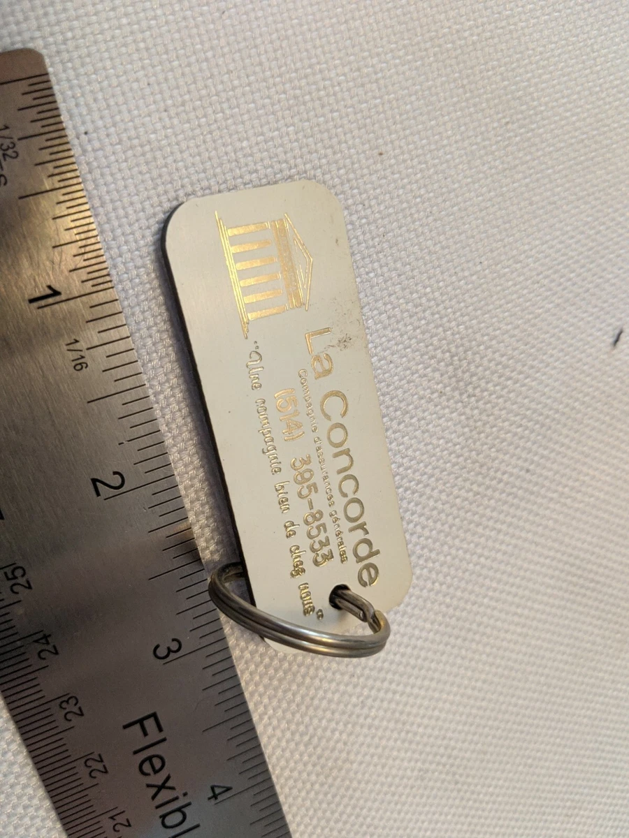 VINTAGE KEYCHAIN KEY RING (F) CKLM 1570 LA CONCORDE VINTAGE KEYCHAIN KEY RING (F) CKLM 1570 LA CONCORDE