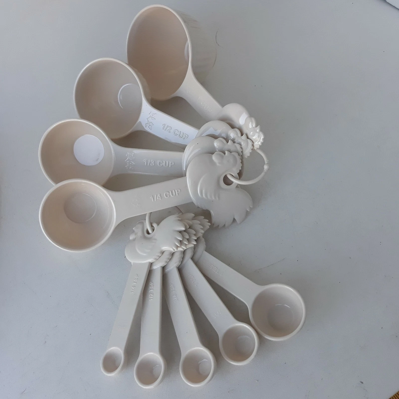 Nesting Measuring Cup Spoons 1/4Tsp 1/2 Tsp 3/4Tsp 1Tsp 1Tbsp