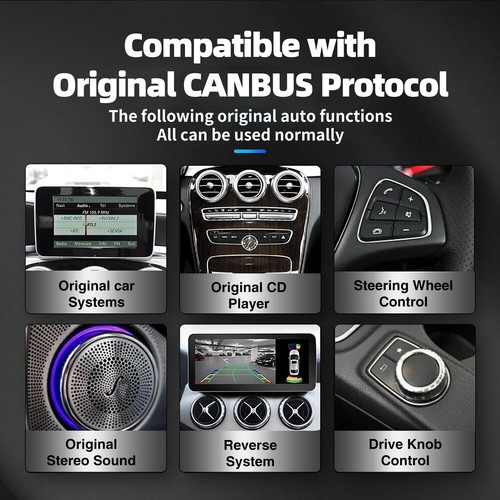 For 2011-2014 Mercedes C W204 6+128G 10.25" Android14+NTG4.5 Dual OS w/ GPS+AHD - Picture 8 of 18