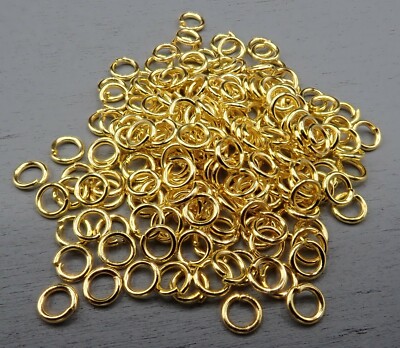 4mm x 0,7mm Binderinge Biegeringe vergoldet 10-5000 Stück SB 869