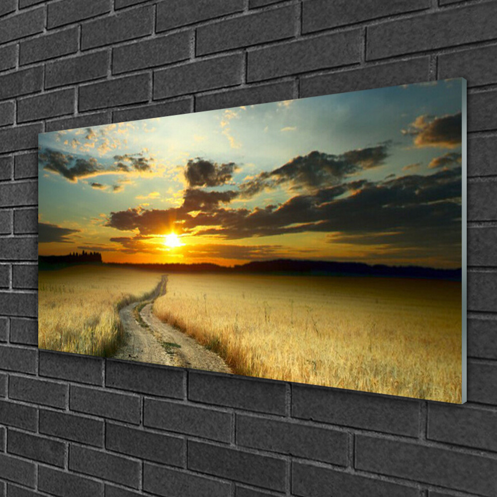 Tableau sur verre image impression nature pour un salon lumineux et cosy