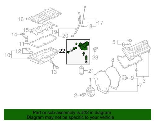 Genuine GM 2005-2011 Buick Cadillac Lucerne Deville Oil Filter Adapter 19418234 - Picture 2 of 2