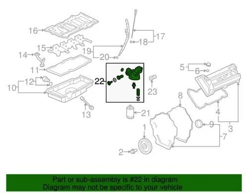 Adaptador de filtro de aceite genuino GM 2005-2011 Buick Cadillac Lucerne Deville 19418234 Foto 2 de 2