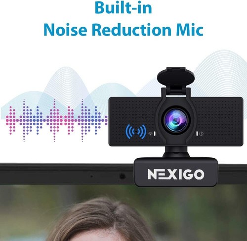 Webcam NexiGo N60 1080P avec microphone, contrôle logiciel et housse de confidentialité - Photo 2/6