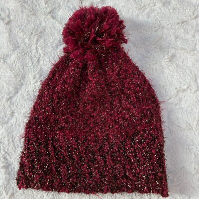 Anthropologie Women Red Knitted Winter Slouchy Washable  display picture 1