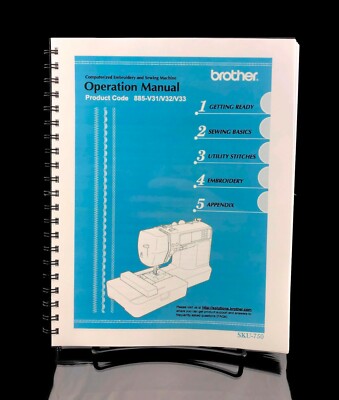 Brother LB6810 Sewing Machine Manual User Guide Copy Reprint